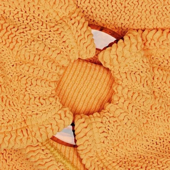 Hunza G Gloria Orange Bandeau Bikini Set - Picture 3 of 5